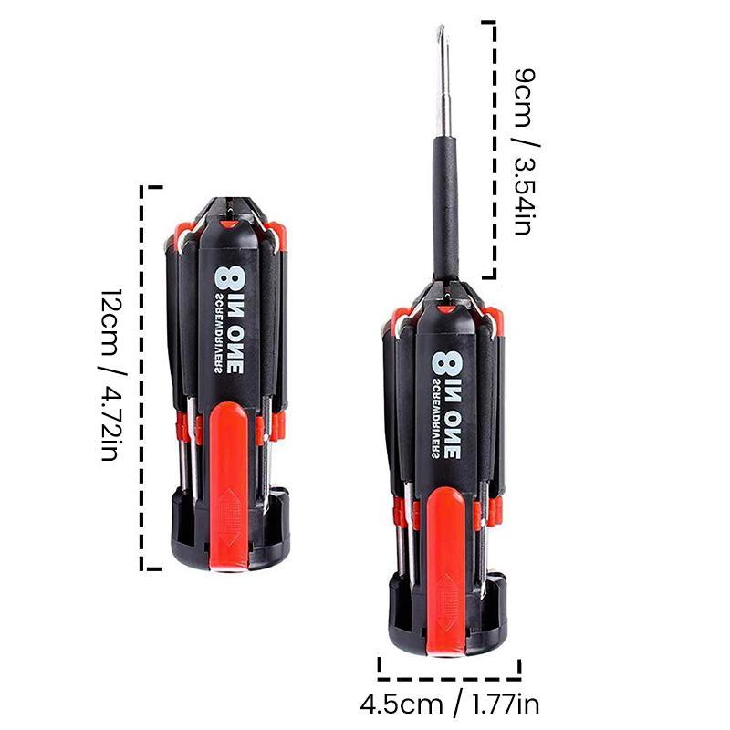 Șurubelniță multifuncțională 8-in-1 cu LED