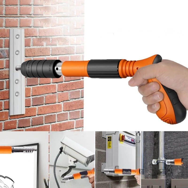 Schnurlose 3-in-1-Befestigungspistole + 100 Betonnägel