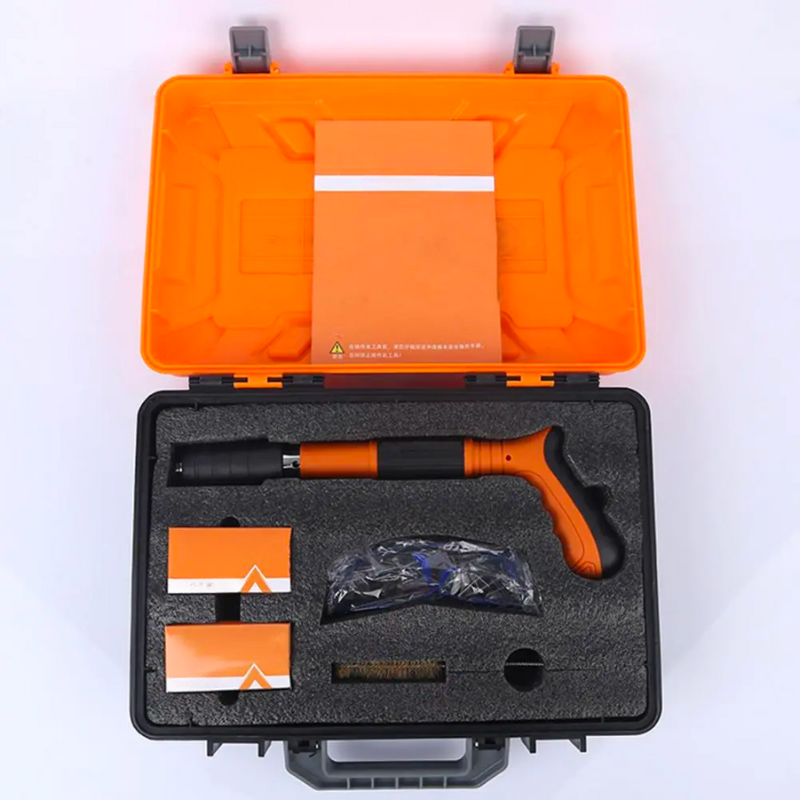 Pistol de fixare fără fir 3 în 1 + 100 de cuie pentru beton