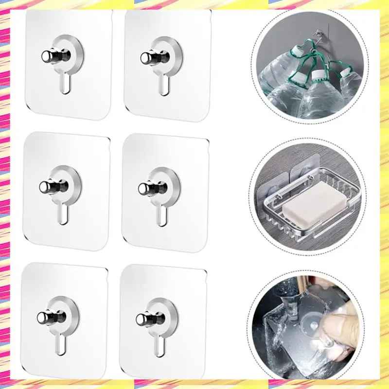 Ilmainen seinäkiinnitys läpinäkyvä koukku (20 kpl)