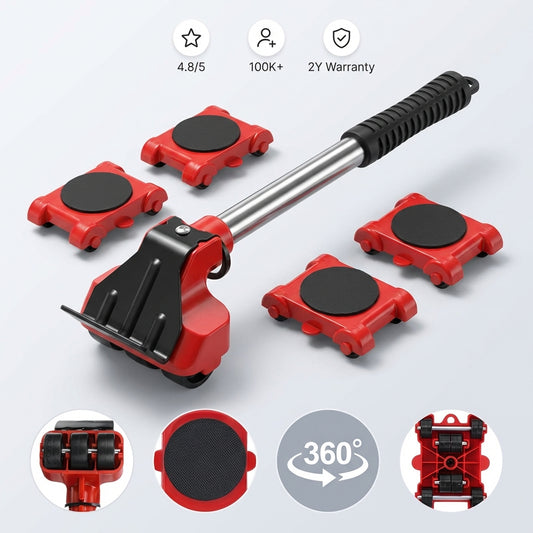 4-Piece Heavy-Duty Furniture Lifting & Moving Kit – Lift up to 150 kg Effortlessly